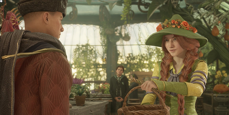 Hogwarts Student learn Herbology class with Proffesor Garlick