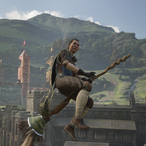 Hogwarts Student learn how to fly with Broom Stick